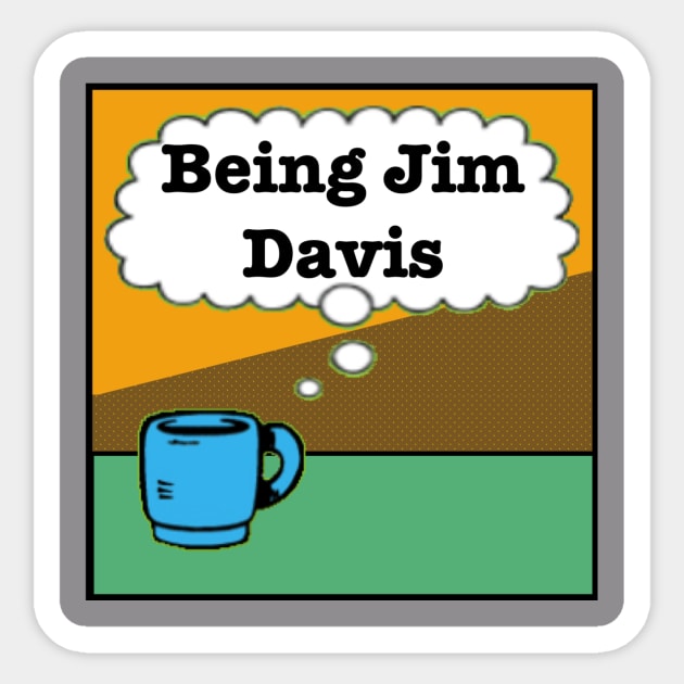 Being Jim Davis Coffee Logo Sticker by Pitch Drop Store